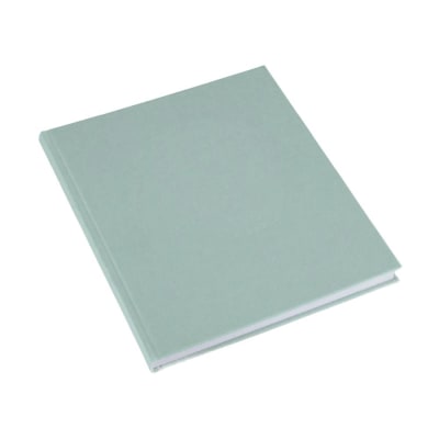 CUADERNO DE TAPA DURA - 17x20 cm - Sin Linea - Verde Claro 