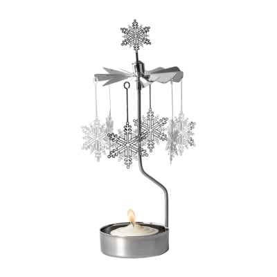 Candelabro Giratorio - Copos de nieve.