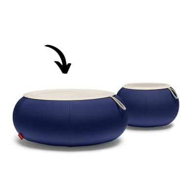 Mesa Fatboy de Centro Exterior - Dumpty Outdoor Yves Blue - Azul