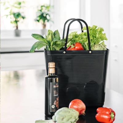 Bolso Hinza Plastico Reciclado - Alto - Negro