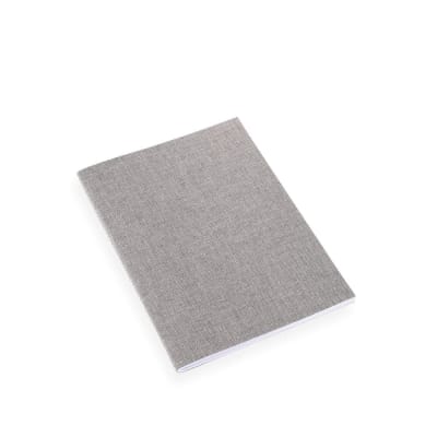 Cuaderno Cosido 150x210 sin línea - Gris Claro1