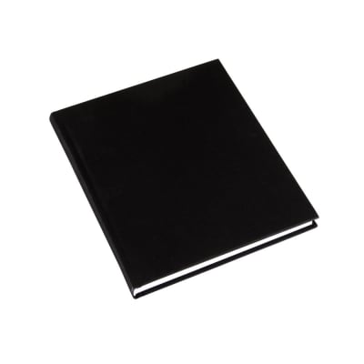 CUADERNO DE TAPA DURA - 17x20 cm - Sin Linea - Negro