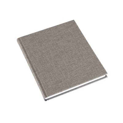 CUADERNO DE TAPA DURA - 17x20 cm - Sin Linea - Gris Claro