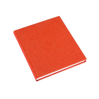 CUADERNO DE TAPA DURA - 17x20 cm - Con Linea - Naranja1