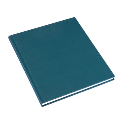 CUADERNO DE TAPA DURA - 21x24 cm - Sin Linea - Verde Esmeralda1