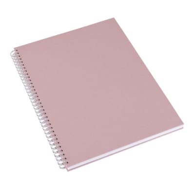 CUADERNO DE ANILLAS - A4 - Sin Linea - Rosado Claro1