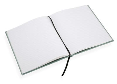 CUADERNO DE TAPA DURA - 17x20 cm - Con Linea - Verde Claro 