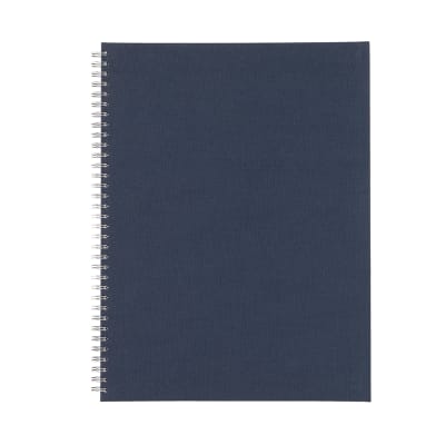 CUADERNO DE ANILLAS - 17x20 cm - Sin Linea - Azul