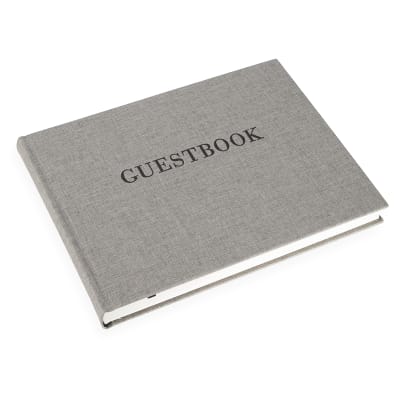 CUADERNO DE VISITA Guests&Friends - 29x22 cm - Gris1