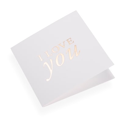 Tarjeta - I love you Dorado