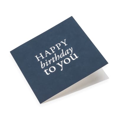 Tarjeta - Happy birthday to you Azul