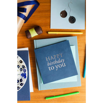 Tarjeta - Happy birthday to you Azul