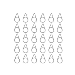 Clips de papel - 30 und. - Plateado 