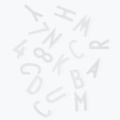 Set de letras Grandes - Blanco.
