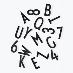 Set de letras Grandes - Negros