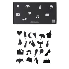 Set de Iconos de Fiesta para Tableros - Negro