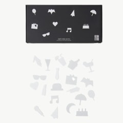 Set de Iconos de Fiesta para Tableros - Blanco
