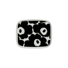 Plato 15x12 cm - UNIKKO - Blanco/Negro