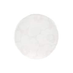 Plato 20 cm - UNIKKO - Blanco/Blanco opaco