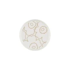 PLATO 13,5 CM - UNIKKO - Blanco/Dorado