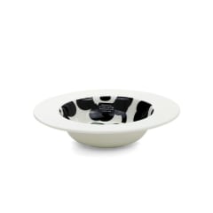 Plato hondo - UNIKKO - Blanco/Negro