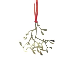 Adorno de Navidad - Muerdago Dorado