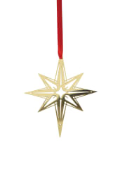 Adorno de Navidad - Estrella del Norte Dorado