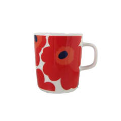 TAZA 2,5 DL - UNIKKO - Blanco/rojo