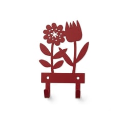 Colgador - Flor de primavera - Roja
