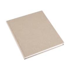 CUADERNO DE TAPA DURA - 21x24 cm - Sin Linea - Arena