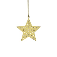 Adorno de Navidad - Estrella Dorada