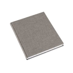 CUADERNO DE TAPA DURA - 17x20 cm - Sin Linea - Gris Claro