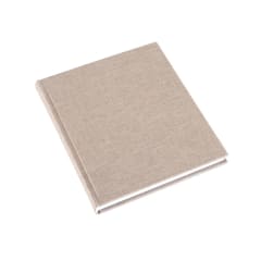 CUADERNO DE TAPA DURA - 17x20 cm - Sin Linea - Arena