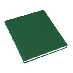 CUADERNO DE TAPA DURA - 21x24 cm - Sin Linea - Verde