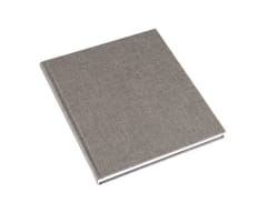 CUADERNO DE TAPA DURA - 21x24 cm - con Linea - Gris Claro