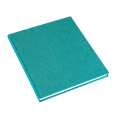 CUADERNO DE TAPA DURA - 21x24 cm - Sin Linea - Turquesa