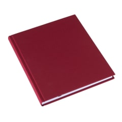 CUADERNO DE TAPA DURA - 21x24 cm - Sin Linea - Rojo Rosa