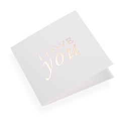 Tarjeta - I love you Dorado