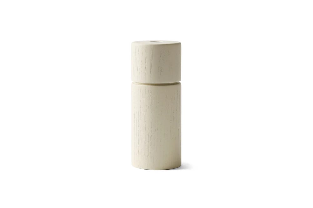 Bergen - Molinillo de Especias de madera - Blanco Arena1