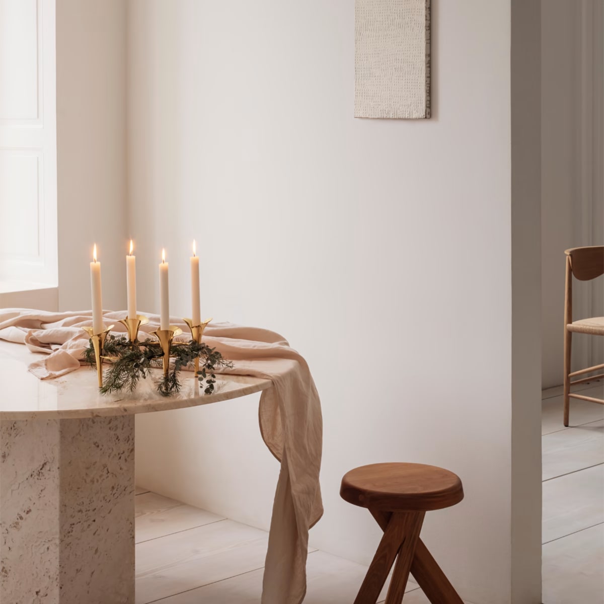 BLOOM BOTANICA - Candelabro Conico - 4 velas - Dorado1
