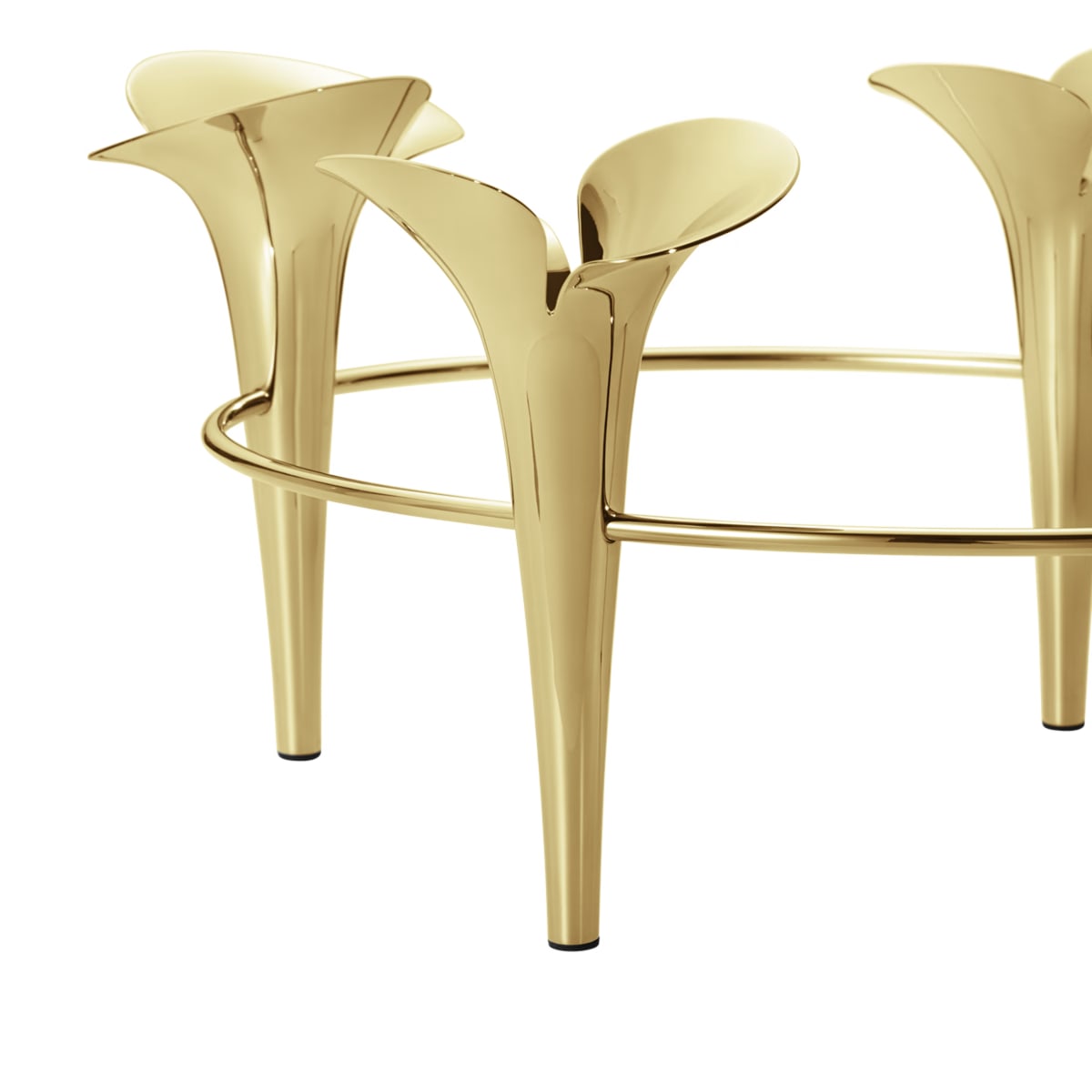 BLOOM BOTANICA - Candelabro Conico - 4 velas - Dorado3