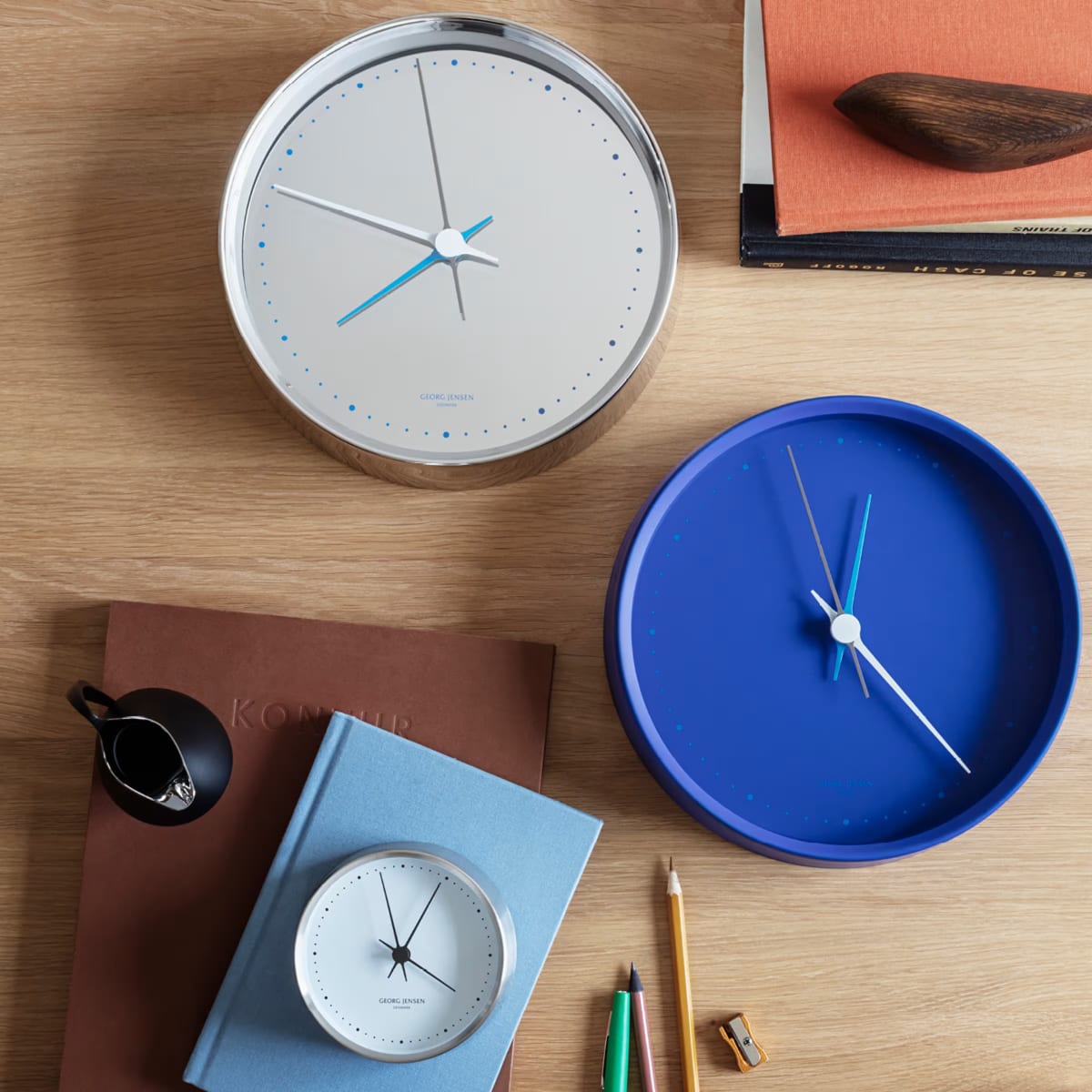 KOPPEL - Reloj de Pared - Plateado2