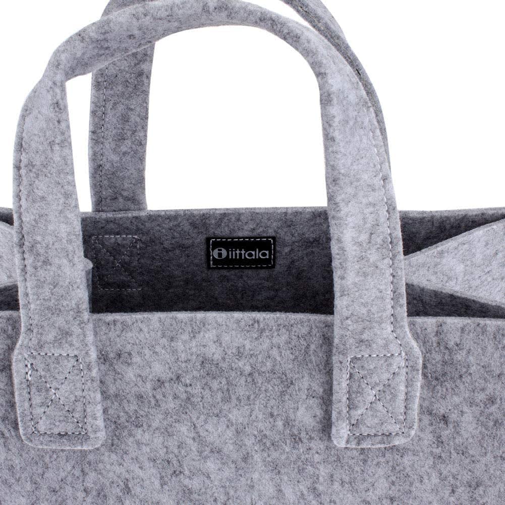 Meno home bag 350x300x200mm grey felt2