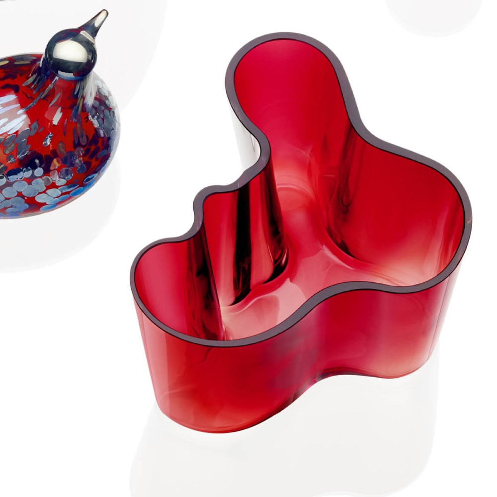 Florero Alvar Aalto - 160mm - Cranberry - Rojo3