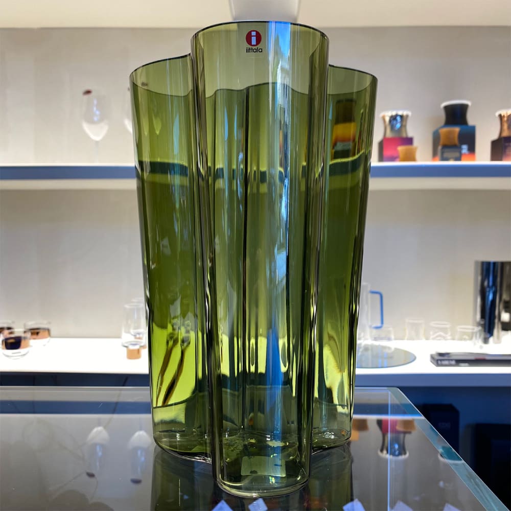 Florero Alvar Aalto - 251 mm - Verde Musgo2