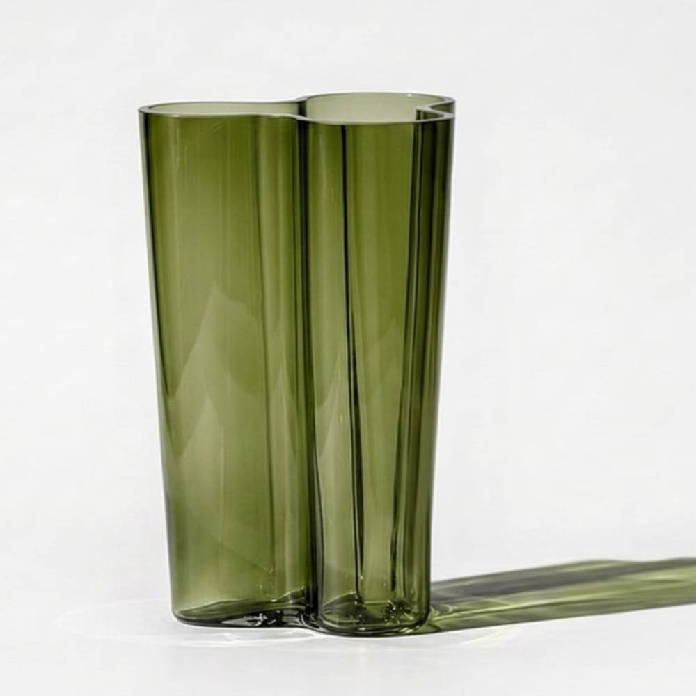 Florero Alvar Aalto - 251 mm - Verde Musgo1