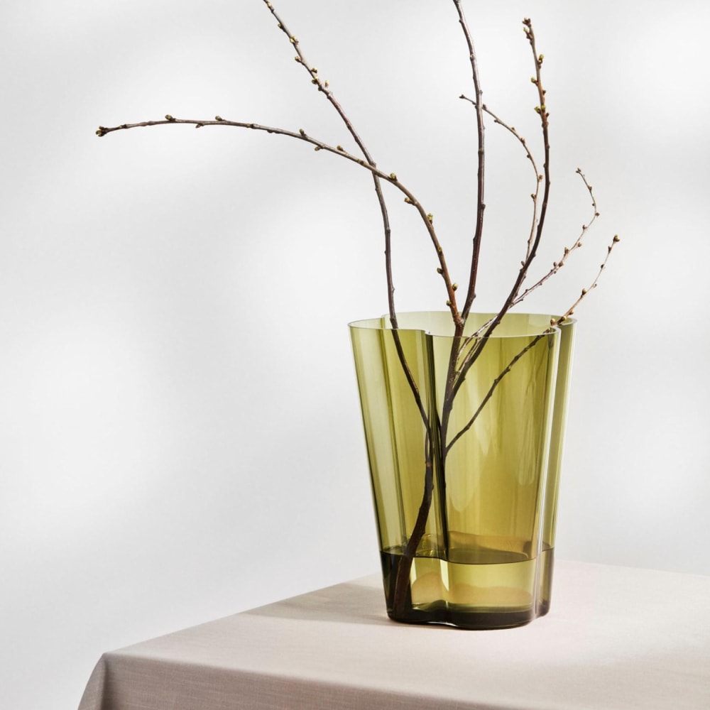 Florero Alvar Aalto - 270 mm - Verde Musgo3