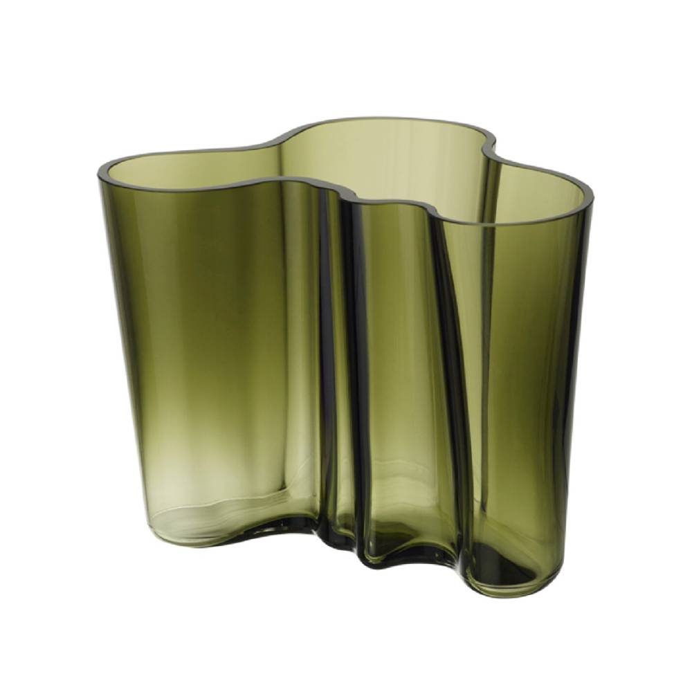 Florero Alvar Aalto - 160 mm - Verde Musgo4