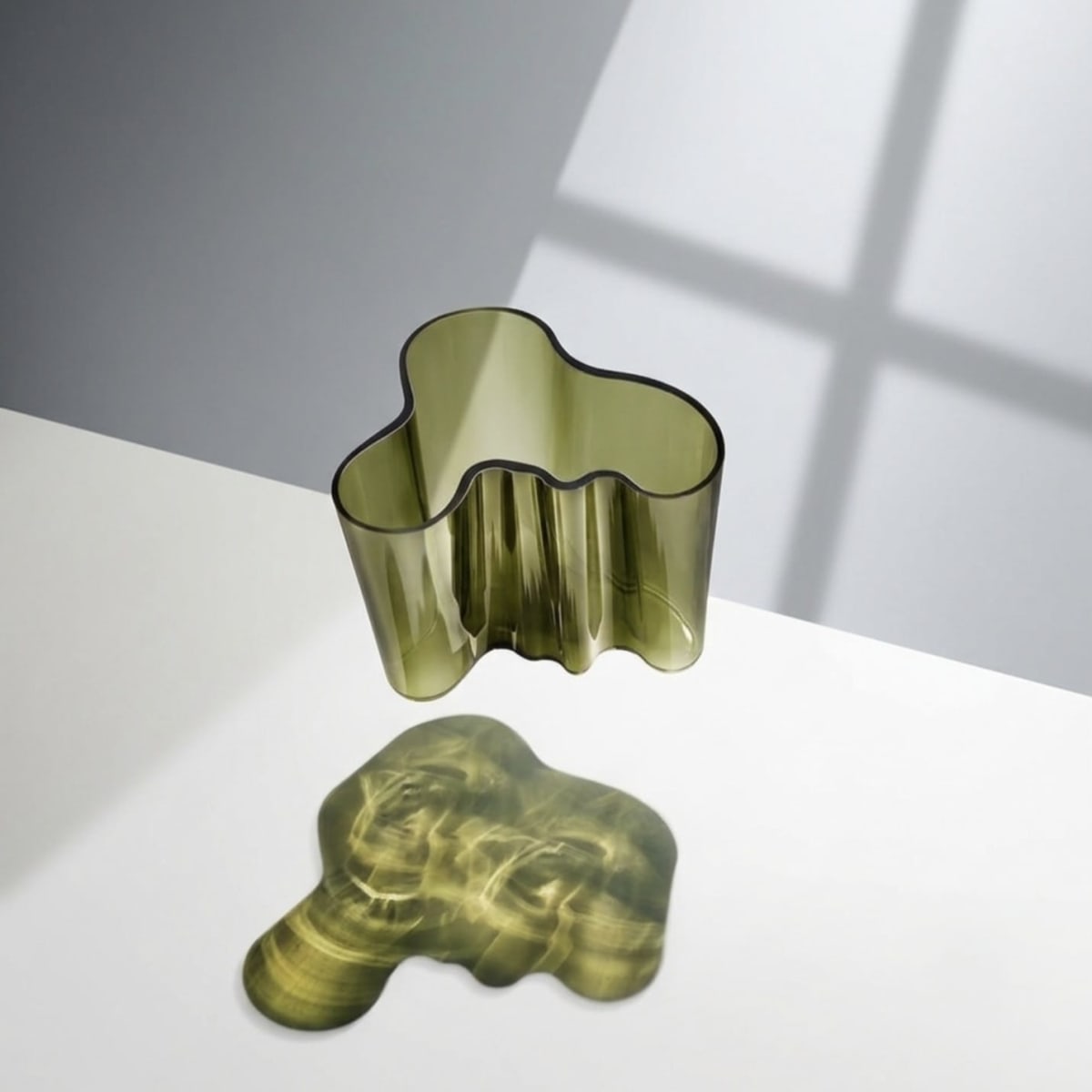 Florero Alvar Aalto - 160 mm - Verde Musgo1
