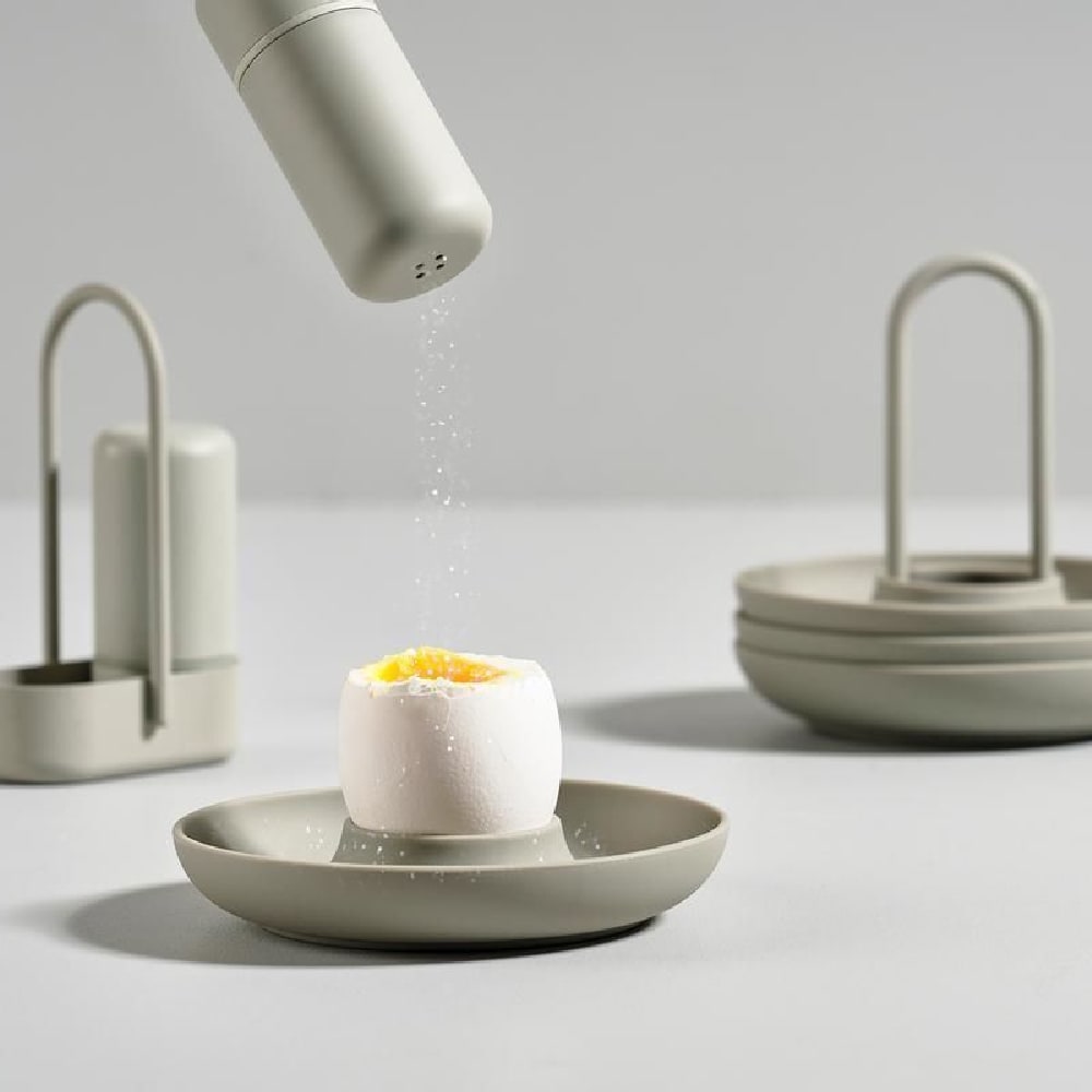 Set posa huevos - 4 pcs Gris3